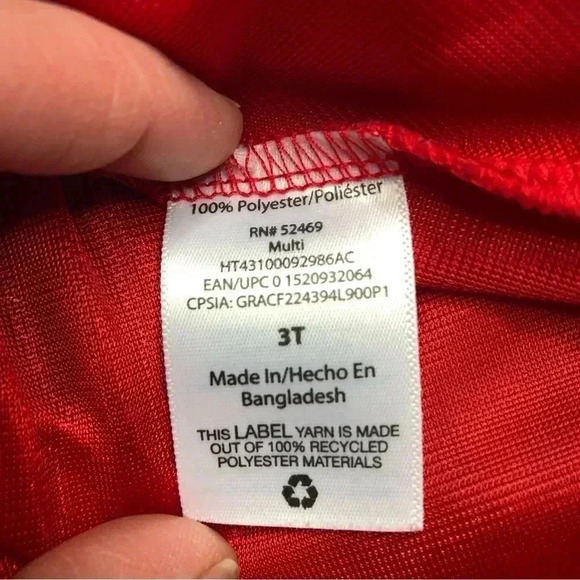 HolidayTime Skirt Red/Black/White Plaid Sparkly Mesh Size 3T - Picture 6 of 16